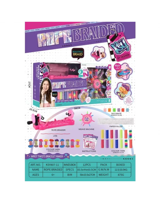 Ksy807-11 Dıy 2in 1 Jewelry Knitting Combination Set