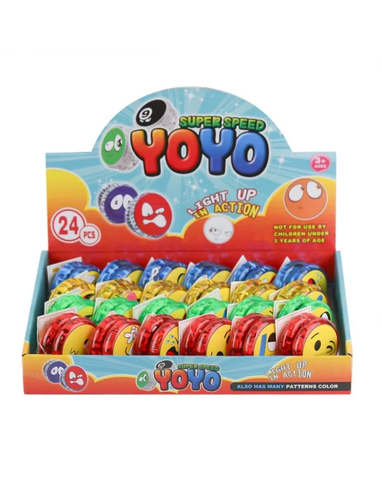 Kzl-2025-2 Işıklı Emojili Yoyo -kızılkaya Oyuncak