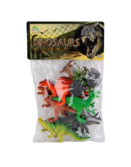 Kzl-kl5-006abc Pvc Dinazor Hayvan Seti -kızılkaya Oyuncak
