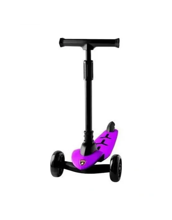 Lb2005 Lamborghini Mor Renk Scooter Işıklı Tekerlek