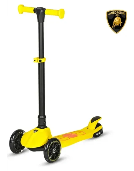 Lb2005 Lamborghini Sarı Renk Scooter Işıklı Tekerlek