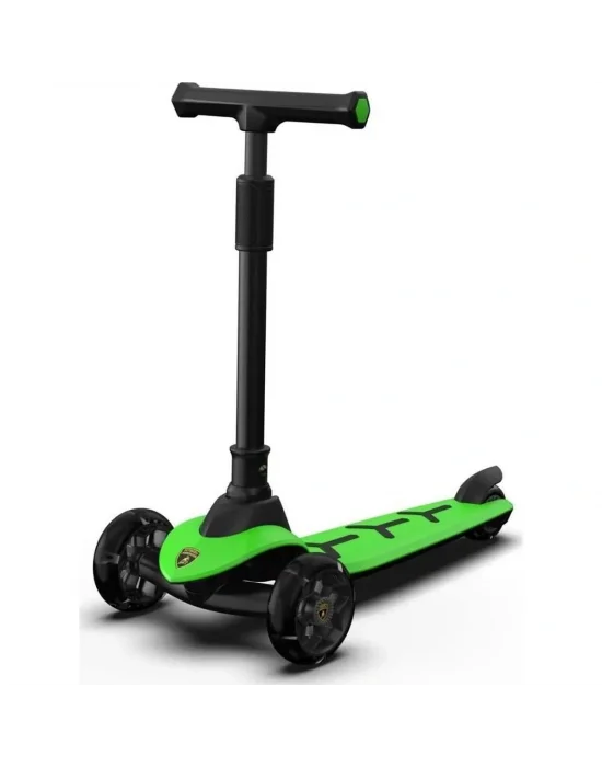 Lb2005 Lamborghini Yeşil Renk Scooter Işıklı Tekerlekli