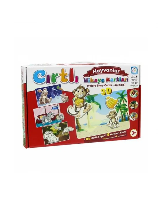 Lc7205 Laço, Cırtlı Hikaye Kartları Hayvanlar