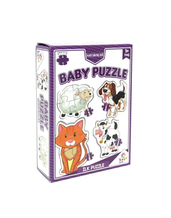 Lc7224 Laço Kids Baby Puzzle - Hayvanlar / 2+3+4+5 Parça Puzzle / +1 Yaş