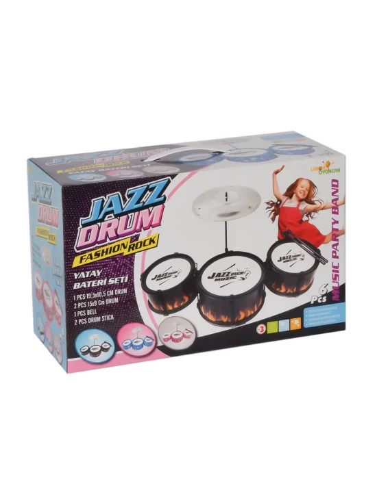 Lmn154 3 Parça Bateri Seti -limon Oyuncak