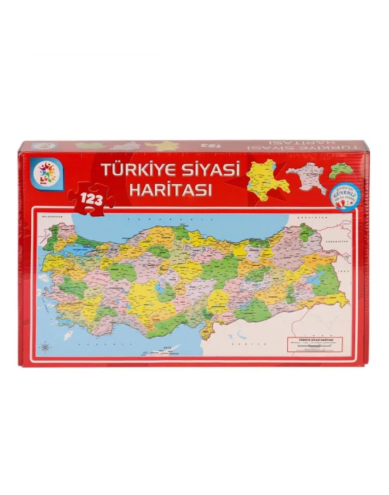 Lsh002 Siyasi Harita Puzzle -laçokids