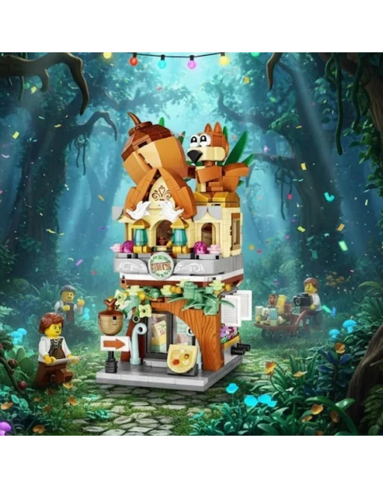 Lz-1641 Loz Fındık Dükkanı 485 Parça Block Oyuncak