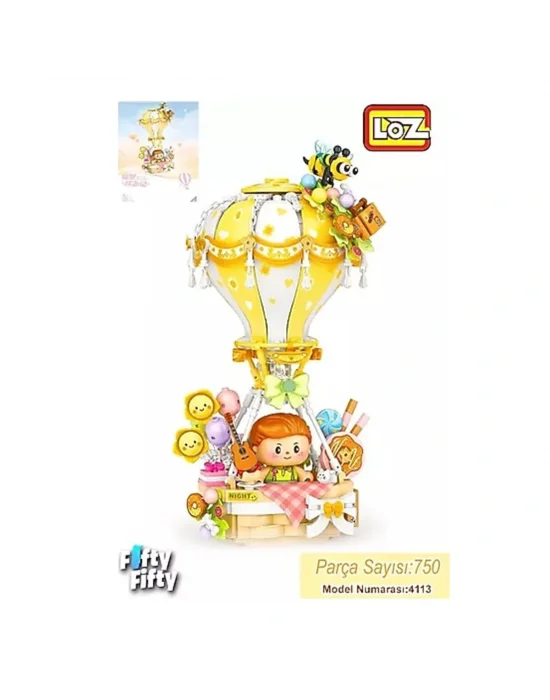 Lz-4113 Loz Sarı Hava Balonu 750 Parça Block Oyuncak