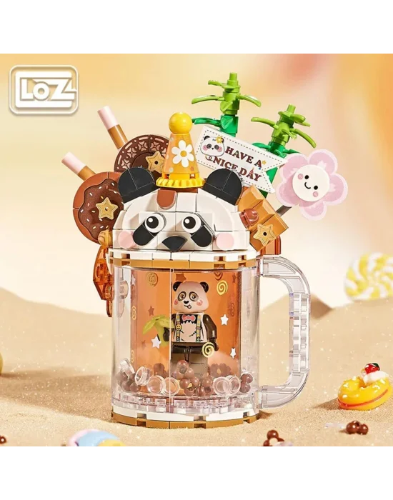 Lz-4206 Loz Panda Ayı Dondurma Kupası 297 Parça Block Oyuncak