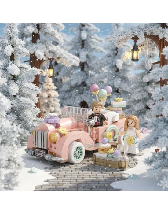 Lz-4210 Loz Eski Model Düğün Arabası 290 Parça Block Oyuncak