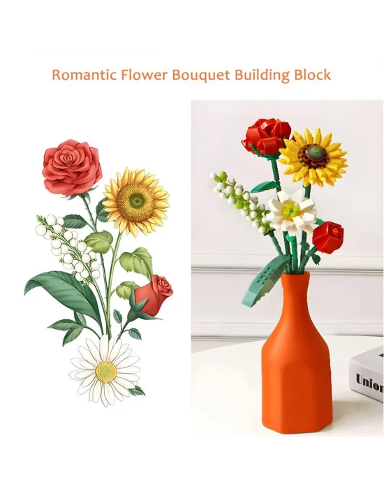 Lz1659 Loz Eternal Flowers Serisi - her Zaman Güneşe Doğru 568 Parça Yapım Seti