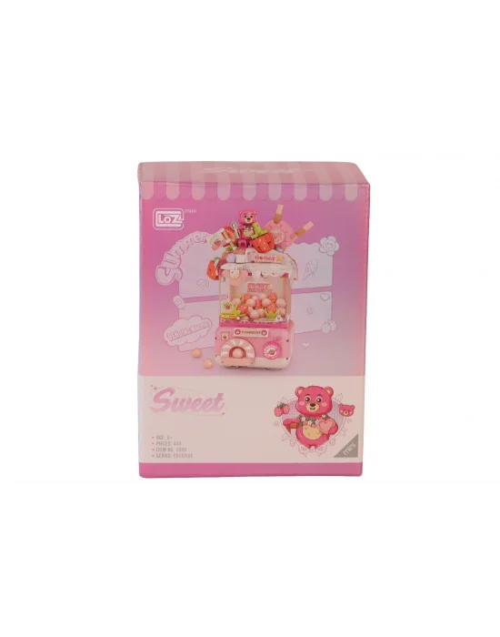 Lz1680 Loz Sevimli Gashapon Makineleri Pembe  Block Oyuncak 428 Parça