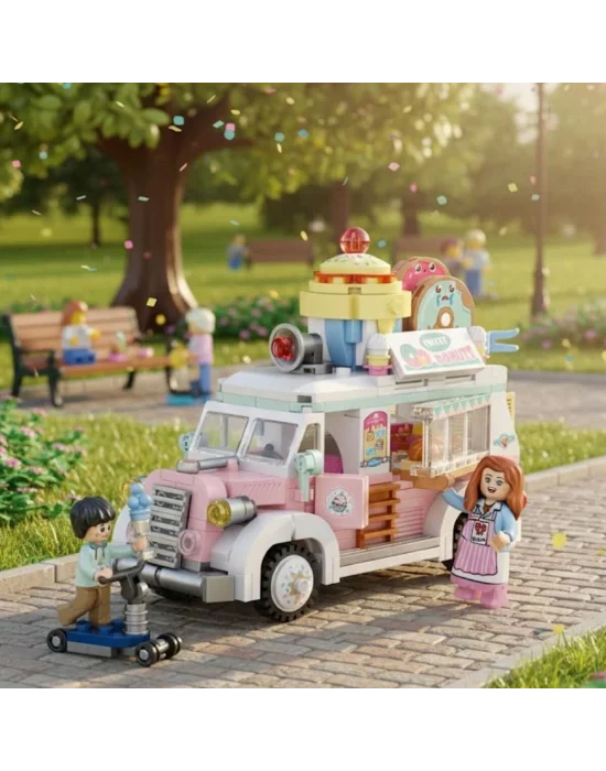 Lz1738 Loz  Çörek Arabası  Block Oyuncak 583 Parça