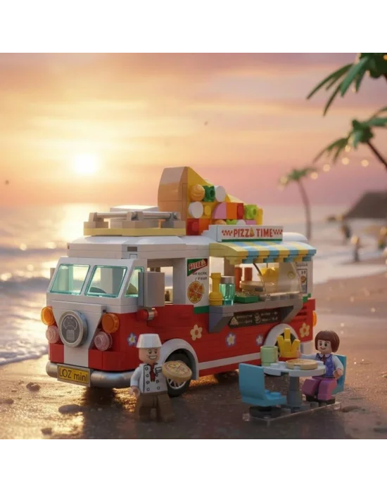 Lz1739 Loz  Pizza Arabası Block Oyuncak 493 Parça