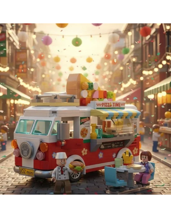 Lz1739 Loz  Pizza Arabası Block Oyuncak 493 Parça