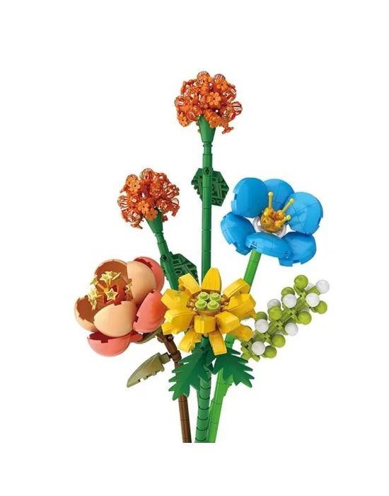 Lz4601 Loz Eternal Flowers Serisi - alacakaranlık Turuncu Işık 633 Parça Yapım Seti