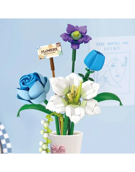 Lz4602 Loz Çiçek Blok Seti 488 Parça -vagon Life