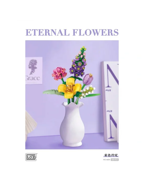 Lz4604 Loz Çiçek Blok Seti 608 Parça -vagon Life