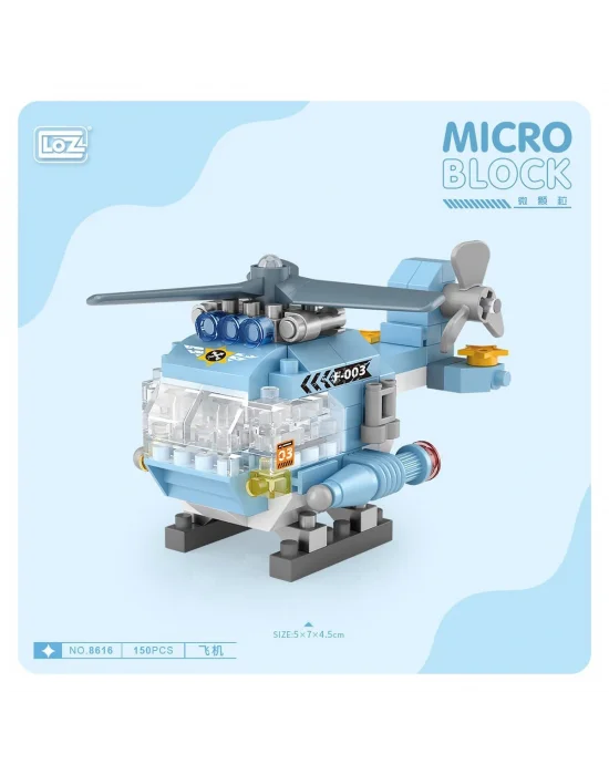 Lz8616 Loz Helikopter Blok Seti Mini Poşet -vagon Life