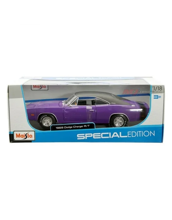 Maıs 31387 1969 Dodge Charger Rt 1: 18  Model Araba -necotoys