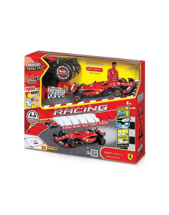 May 82671 1 41 Die-cast Ferrari Sf-24 Uzaktan Kumandalı Ve Pist Seti