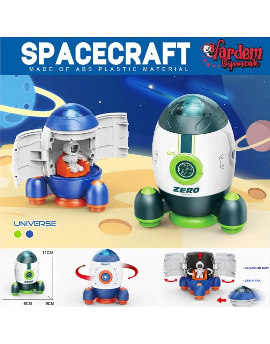 Mg-d400-44 Sürtmeli Astronotlu Uzay Roketi