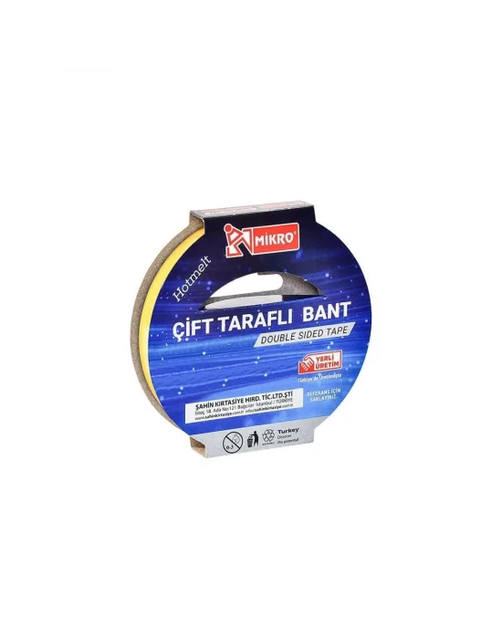 Mikro Çift Taraflı Bant 12Mmx25Mt Bnt-100