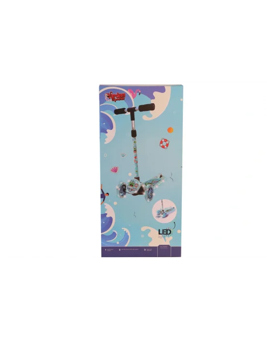 Mkwe082a Işıklı Canavar Scooter Mavi