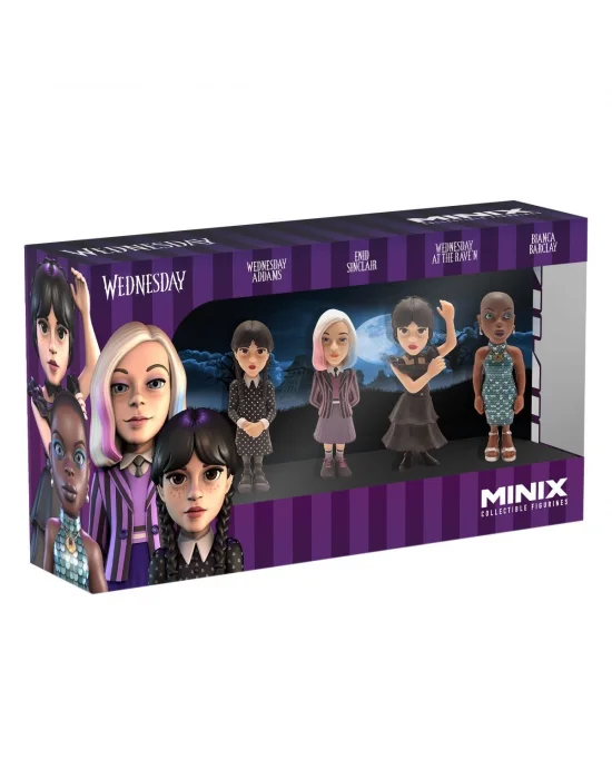 Mnxh8000 Minix Wednesday 4lü Figür - Koleksiyon Figürü