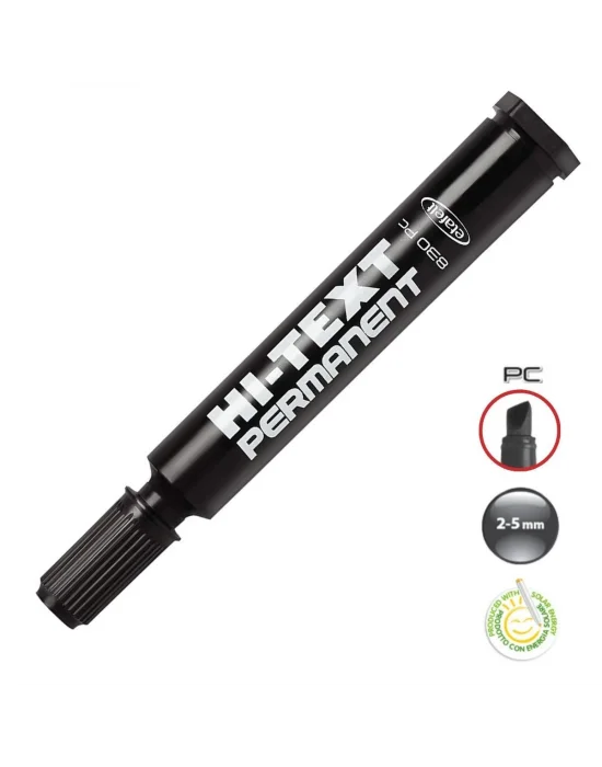 NOKI 830 PC HI TEXT MARKER KESİK UÇ SİYAH