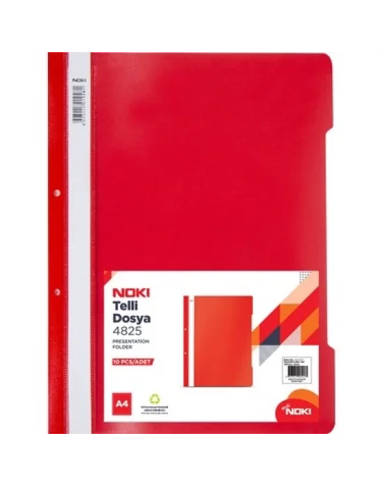 Noki Eco Telli Dosya ( A4 Kırmızı )