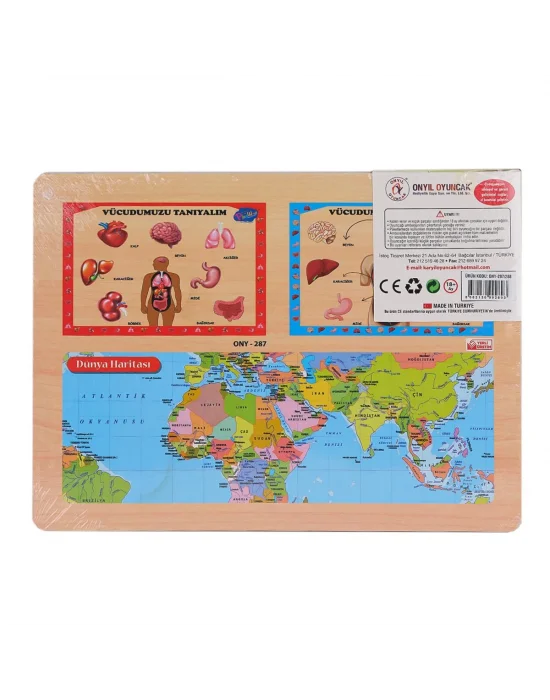 Ony-287 288 Ahşap Tutmalı Vücumuzu Tanıyalım -onyıl Oyuncak