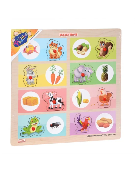 Ony-360-361 Onyıl, Ahşap Tutmalı Eşleştirme - Hangi Hayvan Ne Yer