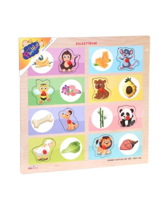 Ony-360-361 Onyıl, Ahşap Tutmalı Eşleştirme - Hangi Hayvan Ne Yer