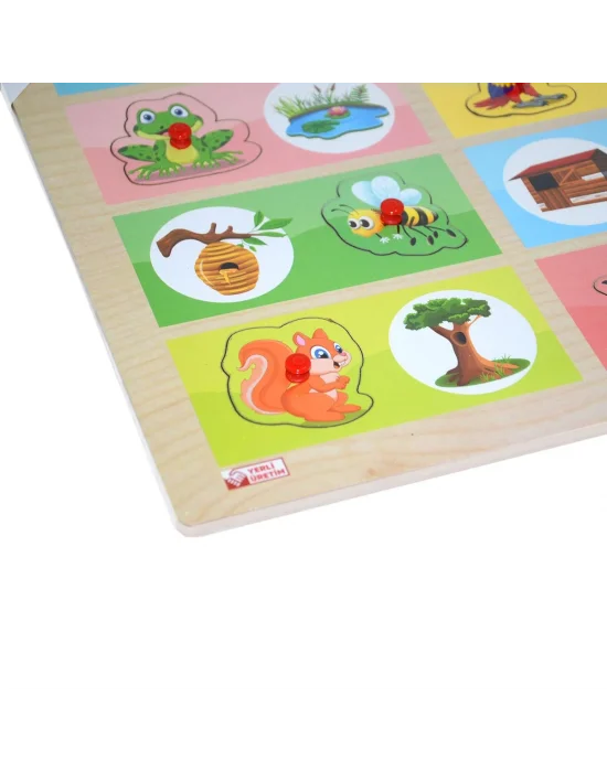 Ony-363-364 Ahşap Tutmalı Eşleştirme Hangi Hayvan Nerede Yaşar -onyıl