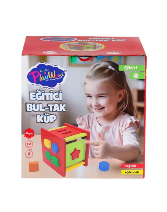 Ony-411 Ahşap Eğitici Bultak Küp -onyıl Oyuncak