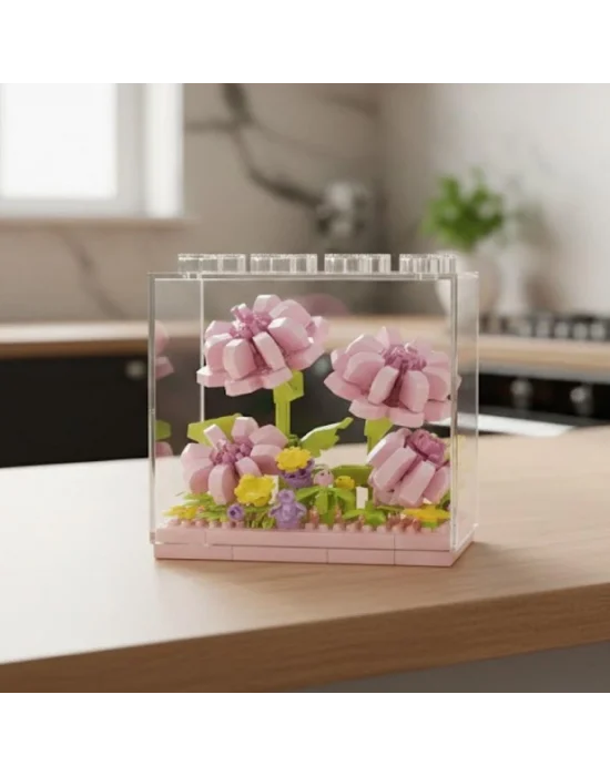 P2504 Panlos Pembe Papatya Model 183 Parça Block Oyuncak