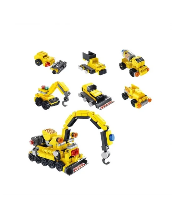 P605002 6 İn 1 Sarı Yumurta Model 45 Parça Block Oyuncak