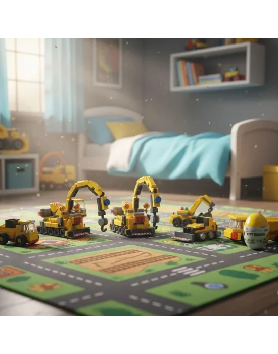 P605002 6 İn 1 Sarı Yumurta Model 45 Parça Block Oyuncak