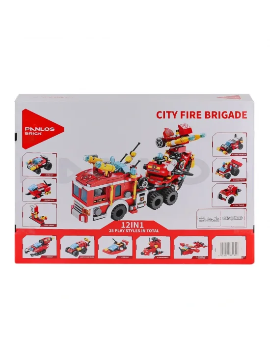 P633009 Panlos Şehir İtfaiyesi 557 Parça Blok Seti -vagon Life