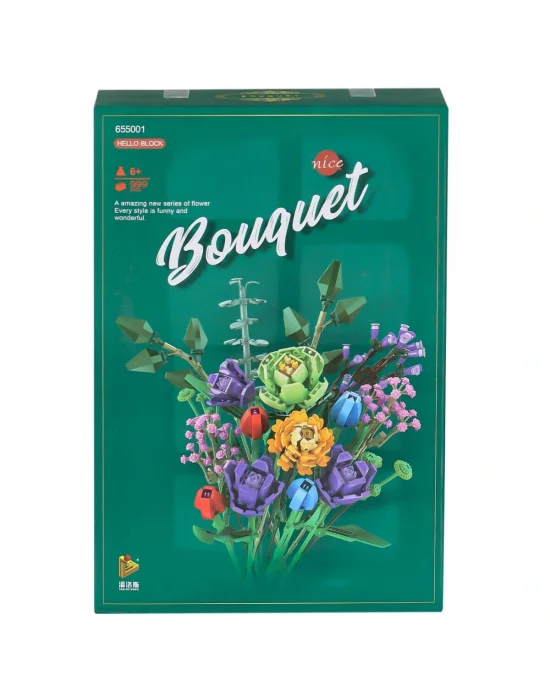 P655001 Panlos Çiçek Buketi 999 Parça Blok Seti -vagon Life