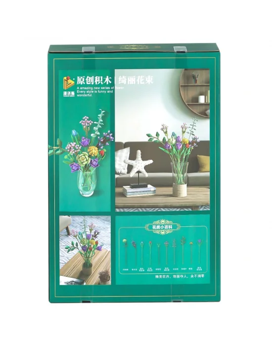 P655001 Panlos Çiçek Buketi 999 Parça Blok Seti -vagon Life