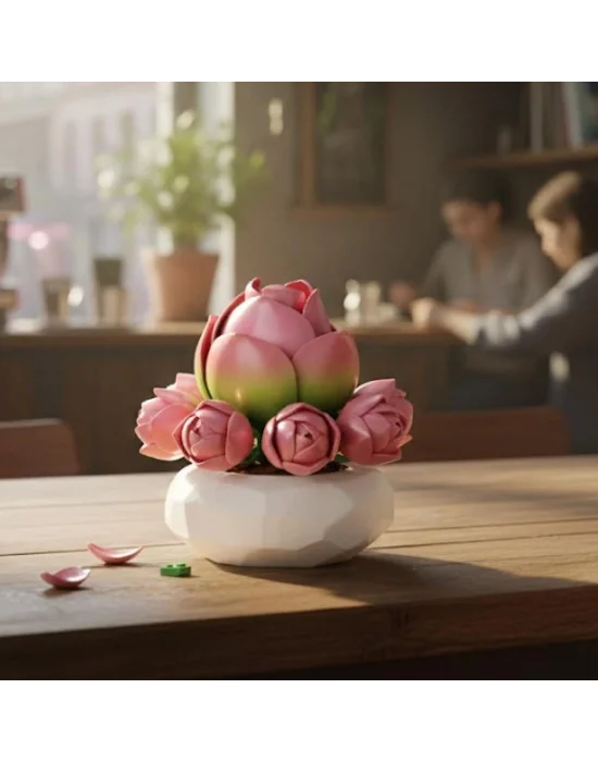 P655059 Panlos Zambak Sukulent Model 41 Parça Block Oyuncak