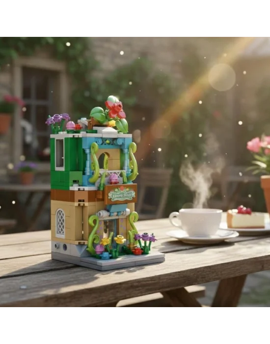 P657037 Panlos Çiçek Dükkanı 280 Parça Block Oyuncak