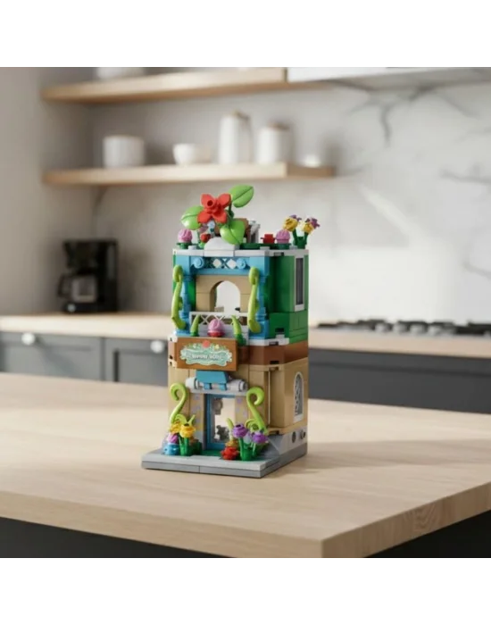 P657037 Panlos Çiçek Dükkanı 280 Parça Block Oyuncak