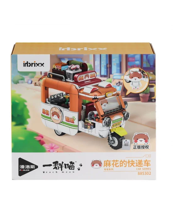 P885302 Panlos Brick - One Meow Serisi - Mahuanın Kargo Aracı 615 Parça Yapım Seti