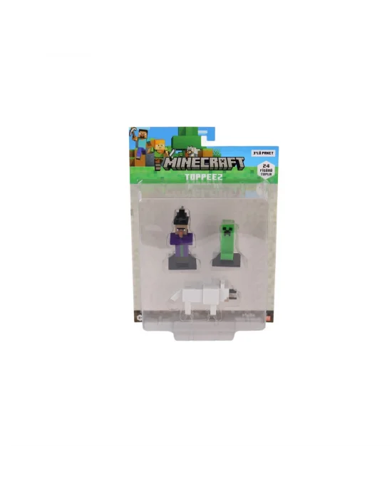 Pmı Mc2020 Minecraft 3d Figür Toppeez 3lü Set