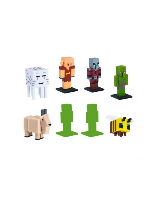 Pmı/mc22270 Minecraft 3d Toppeez 8li Deluxe Figür Seti Seri 2 Asorti