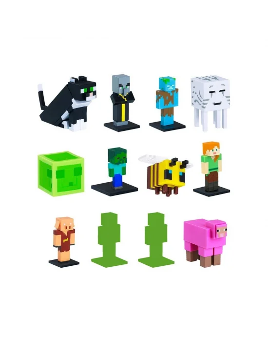 Pmı/mc2280 Minecraft 3d Toppeez 12li Deluxe Figür Seti 2 Asorti