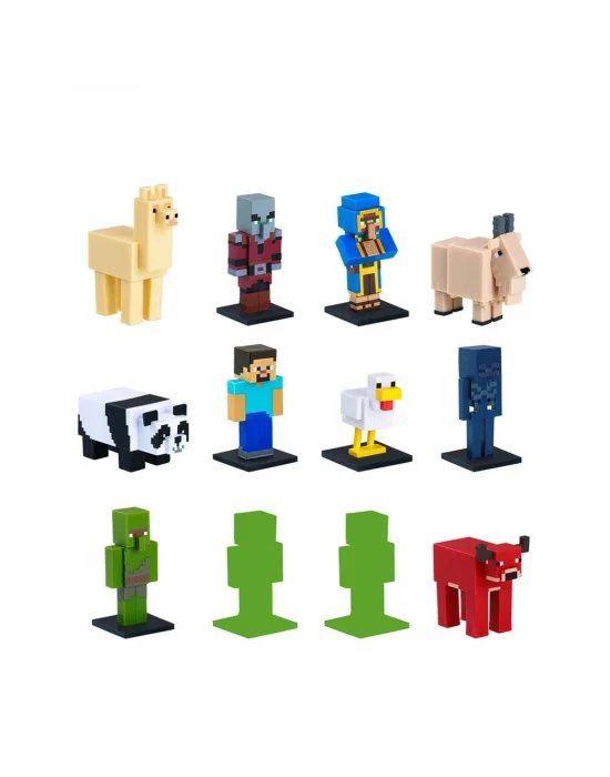Pmı/mc2280 Minecraft 3d Toppeez 12li Deluxe Figür Seti 2 Asorti